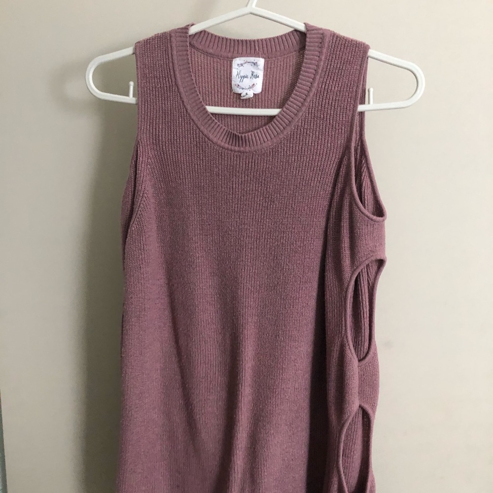 Hippy Rose Long Sleeves Knit Style Top